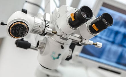 Microscopia odontológica tratamento de canal em Aparecida, Santos SP