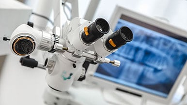 Microscopia odontológica tratamento de canal em Aparecida, Santos SP